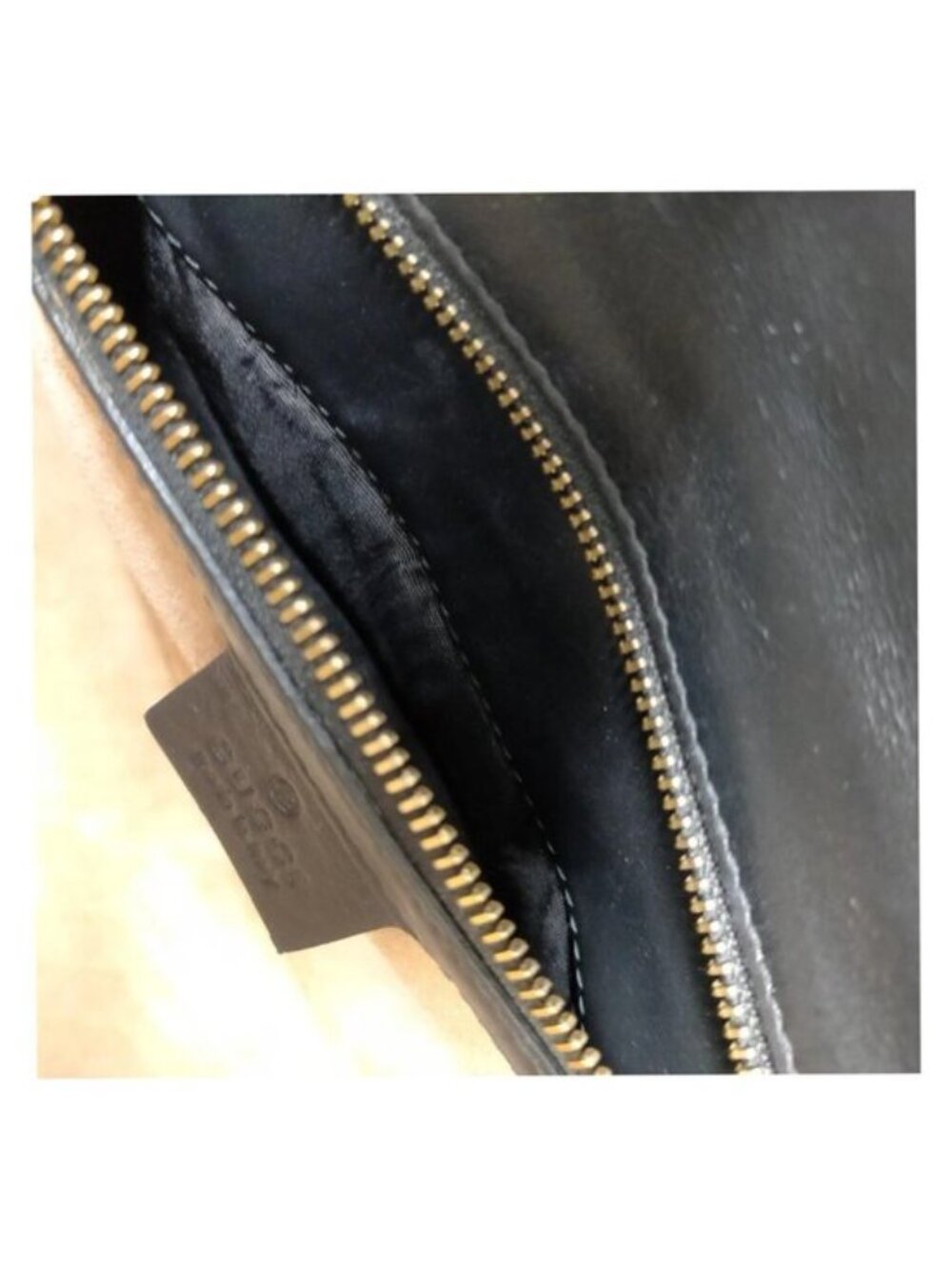 Authentic Gucci Sylvie Leather Shoulder Crossbody Bag Web Stripe Black - Picture 14 of 16